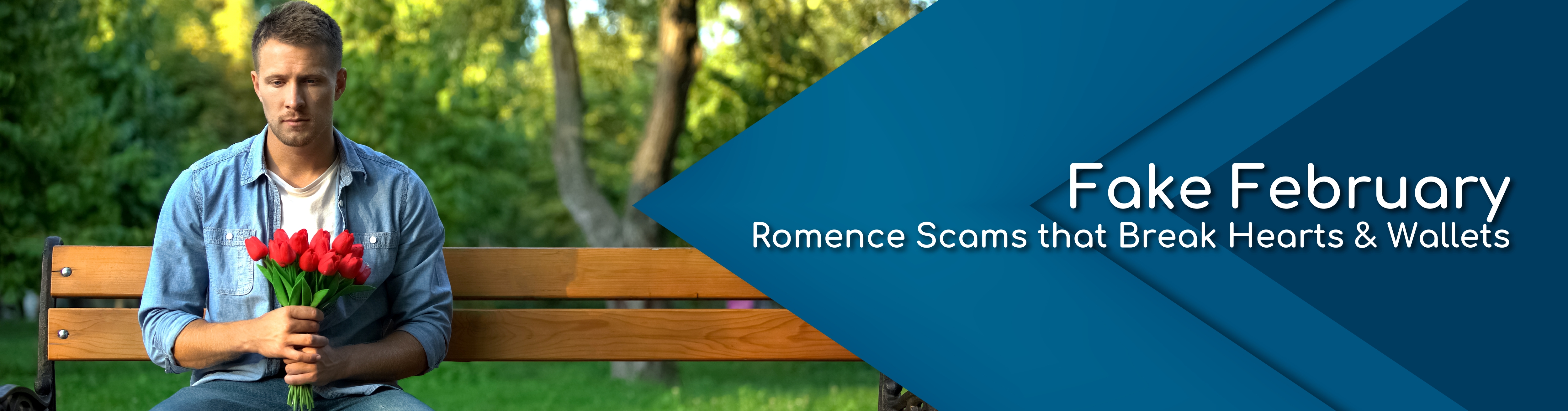 Man that is Sad Sitting on a Bench with Roses
